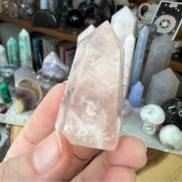 Snowflake garden quartz tower (40g) - Picture 4 of 6